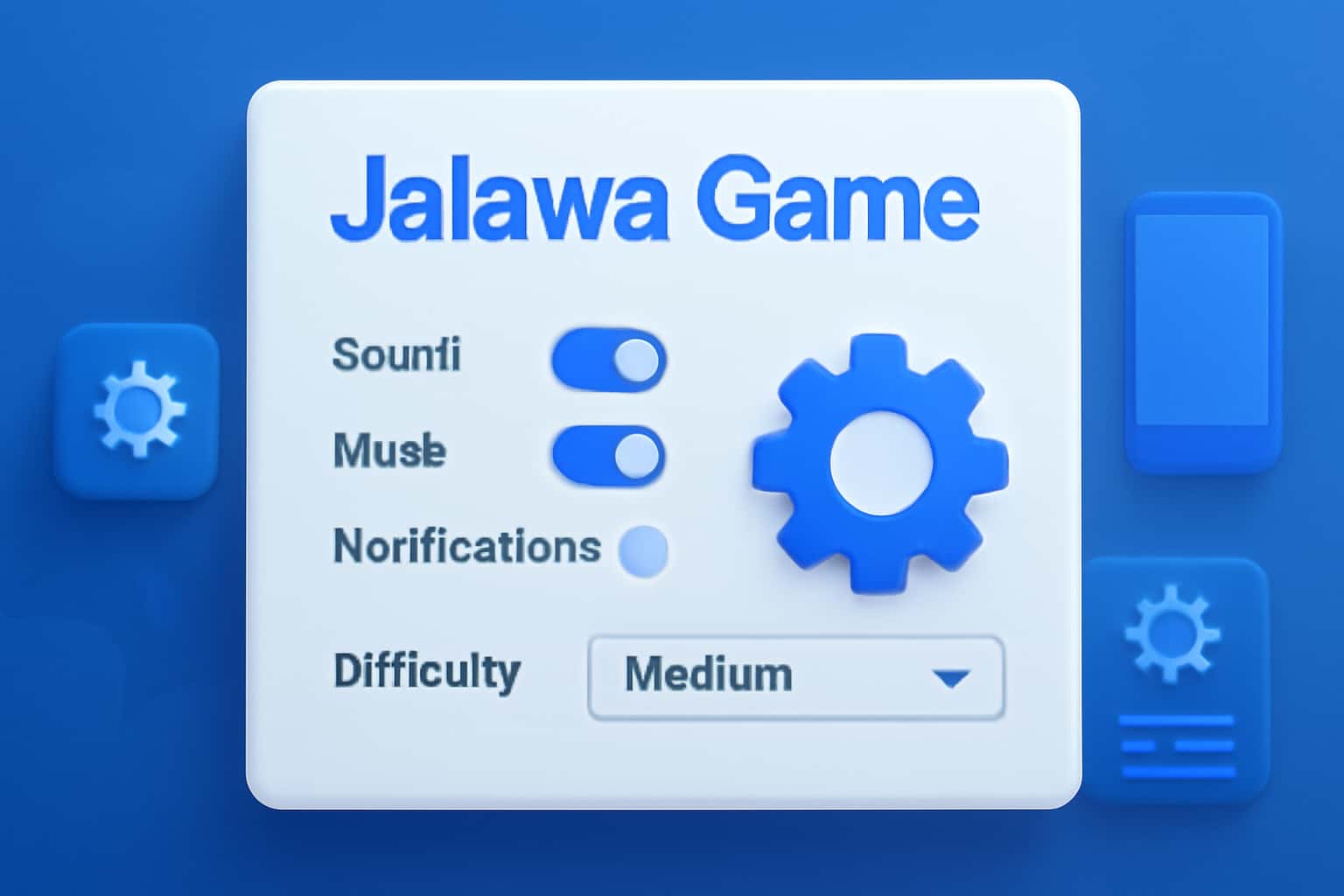 Informational illustration of Jalawa Game App configuration.
