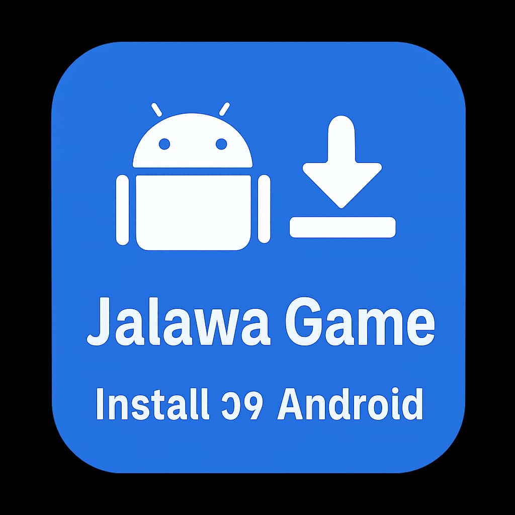 A professional badge indicating support for installing Jalawa Game on Android.