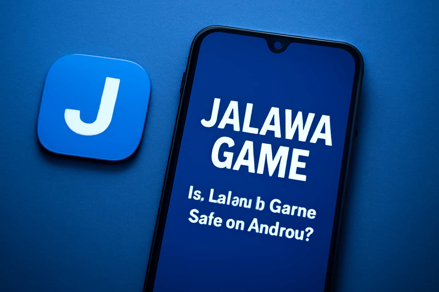 An informational scene illustrating the safety of Jalawa Game on Android.