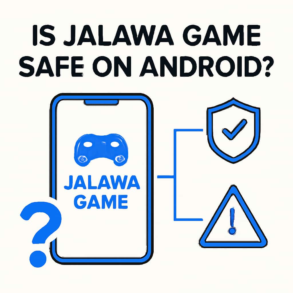An educational diagram about the safety measures for Jalawa Game on Android.