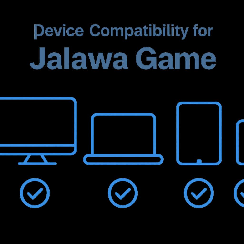 Illustration of device compatibility aspects for Jalawa Game.