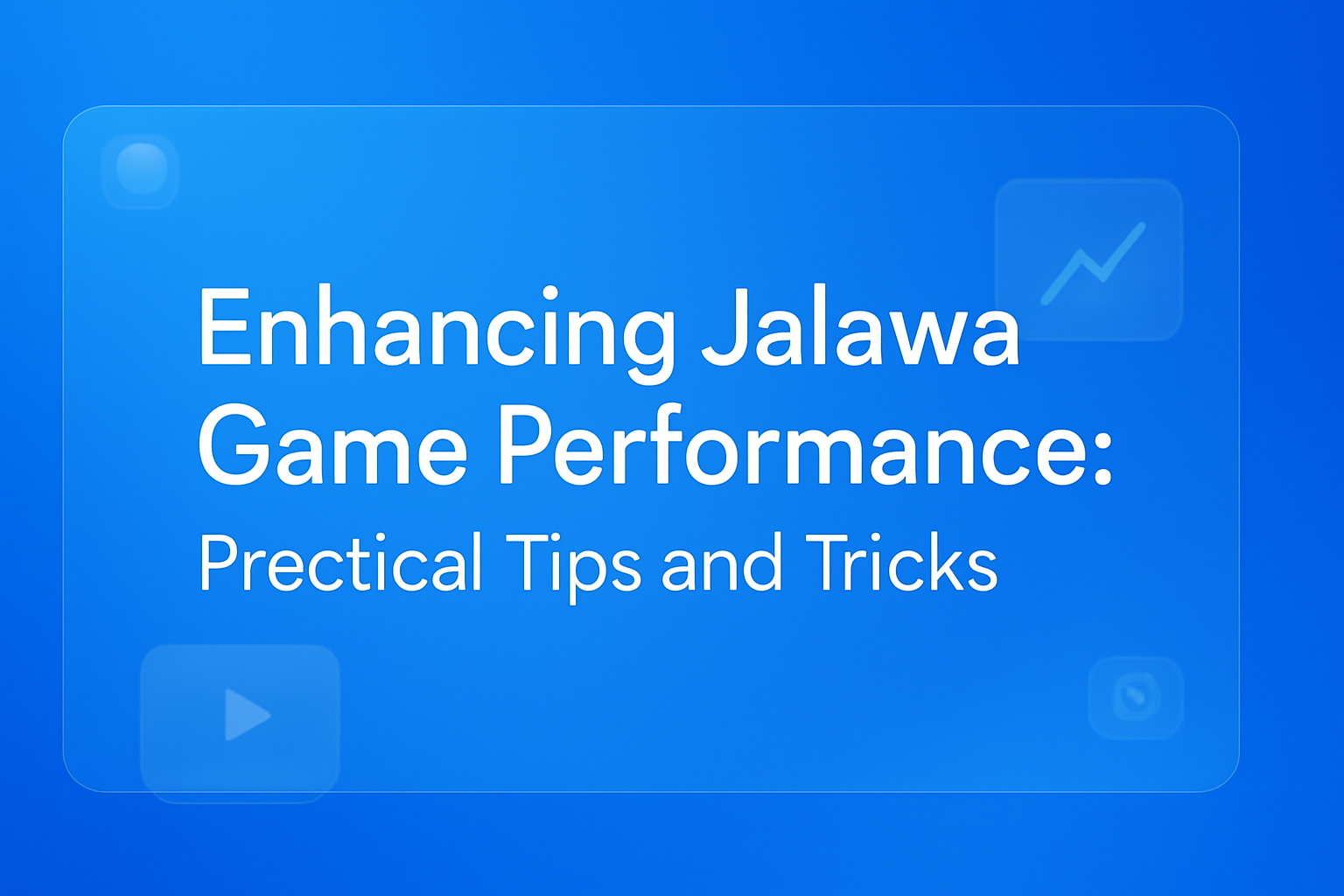 Informational scene about Jalawa Game Updates