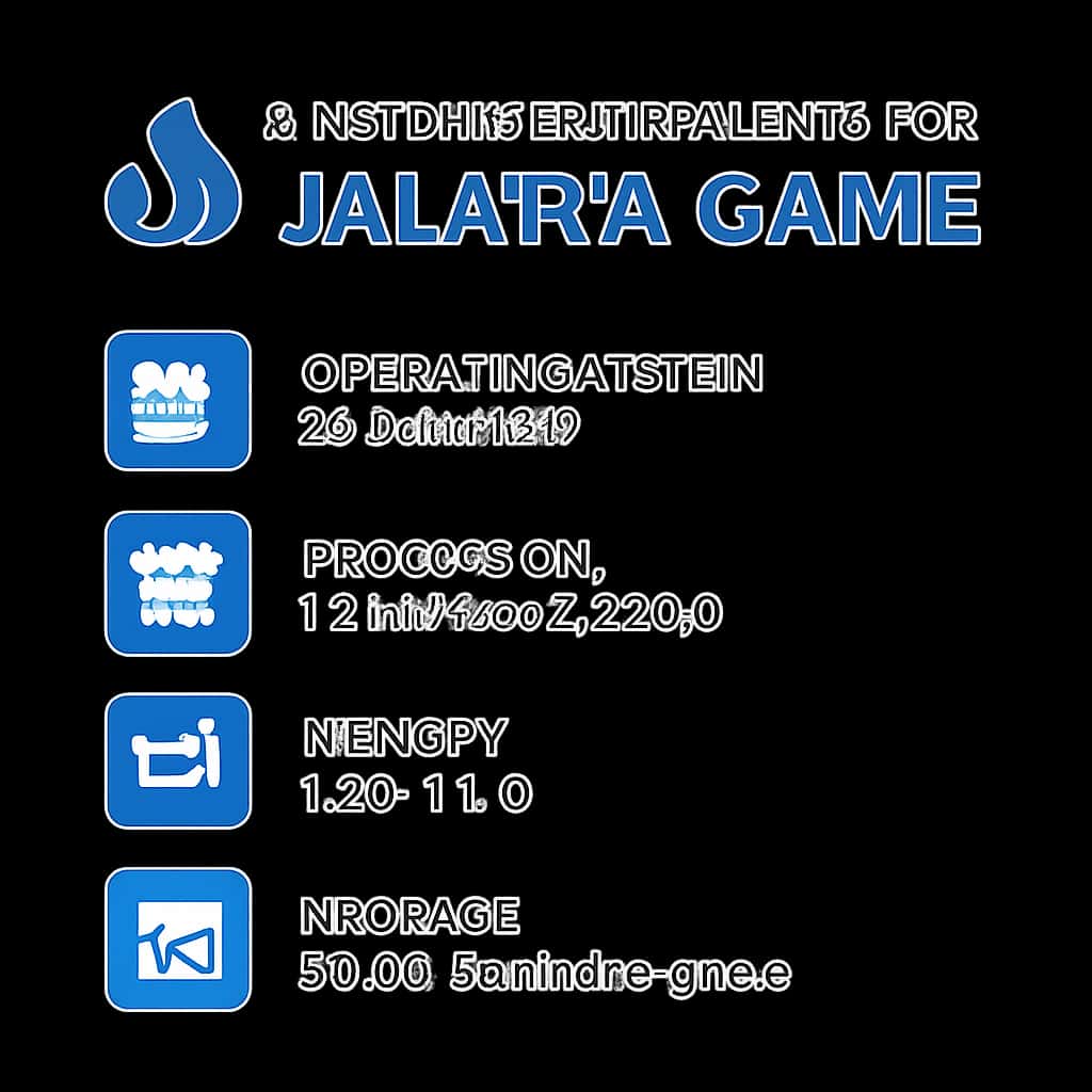 Diagram illustrating system requirements for Jalawa Game.