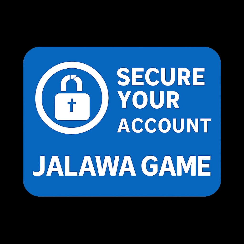 A badge representing the security guide for Jalawa Game accounts.